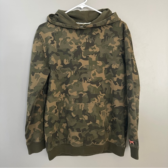 The Black Dog Camouflage Hoodie - Green and Brown - Picture 1 of 9